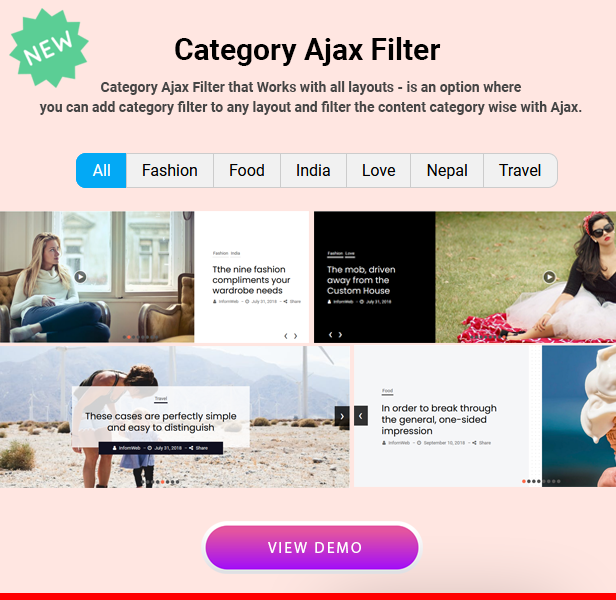 Post Slider and Post Carousel with Post Filter