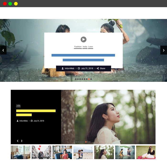 Blog Designer Pack Pro – Slider with Thumbnails Designs